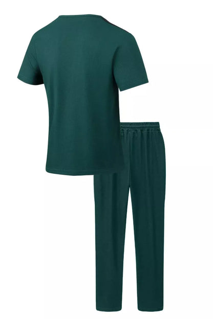 Lace-Up Front Top and Pants Casual Set | The Nichole Collection
