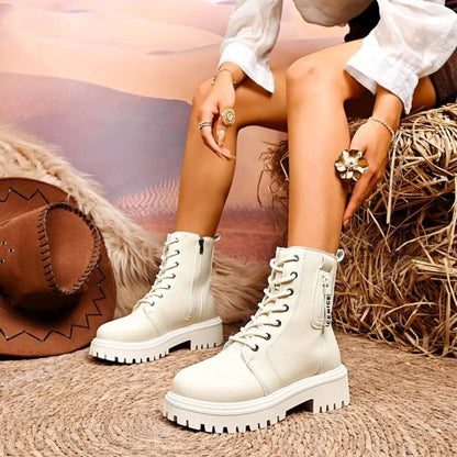 Lace-Up Platform Boots The Nichole Collection