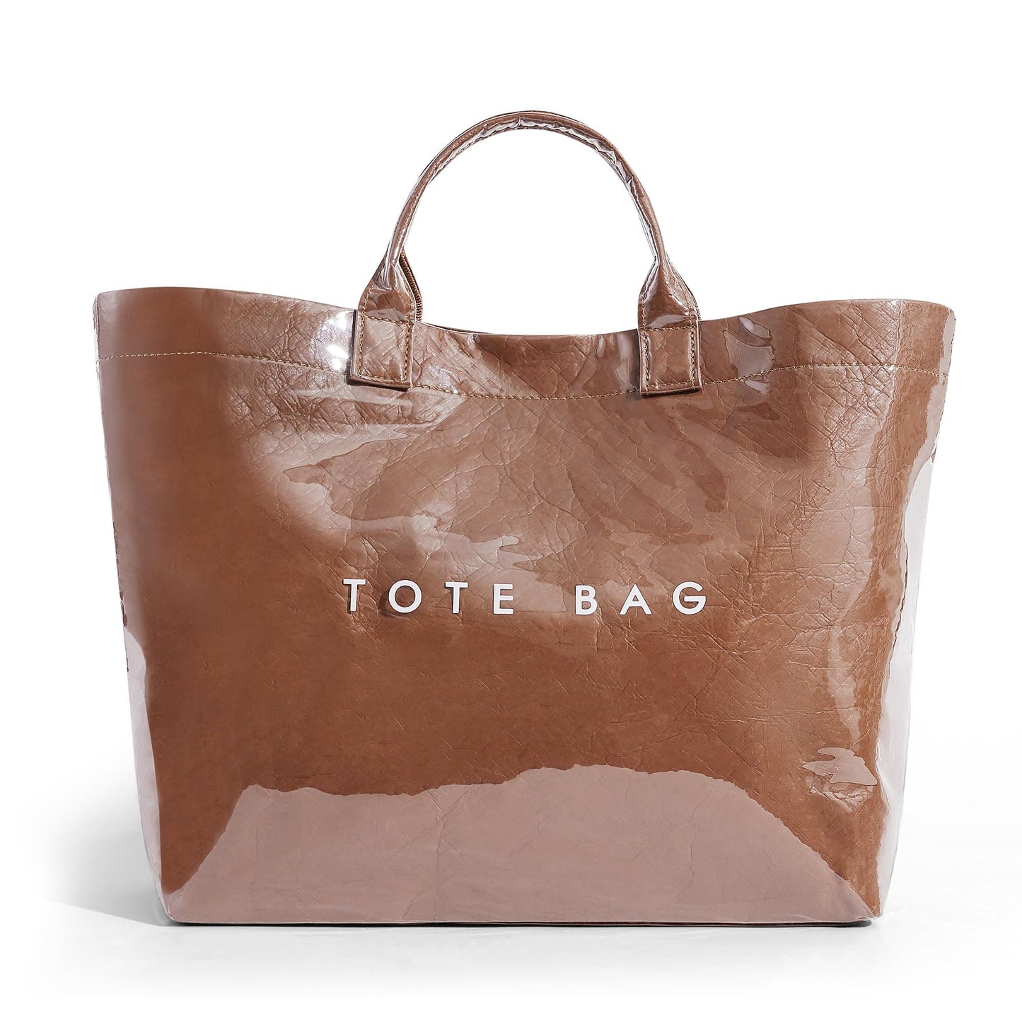 Large Letter Print Paper Tote Bag - Work & Travel The Nichole Collection - Official Site