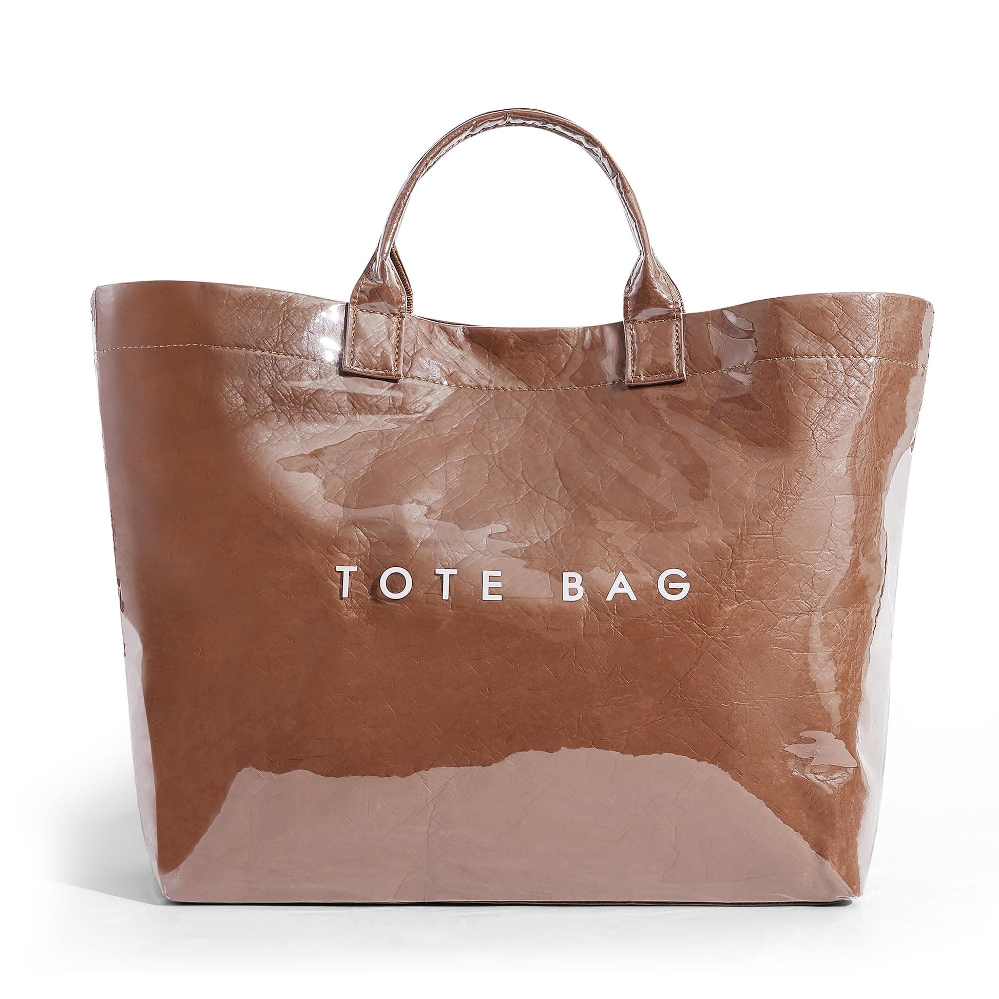 Large Letter Print Paper Tote Bag - Work & Travel The Nichole Collection - Official Site