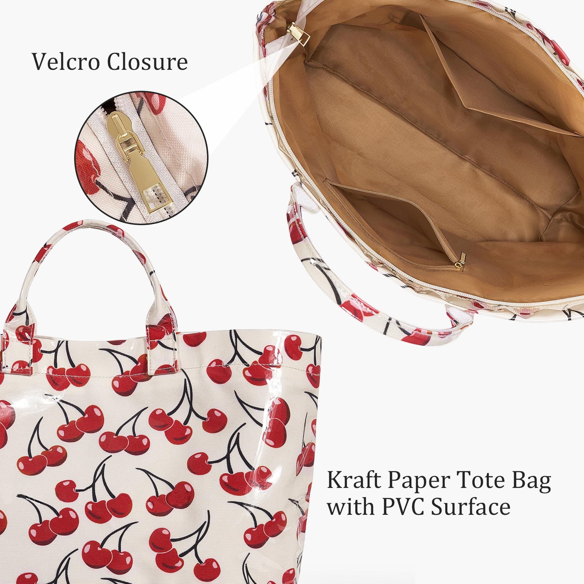 Large Letter Print Paper Tote Bag - Work & Travel The Nichole Collection - Official Site