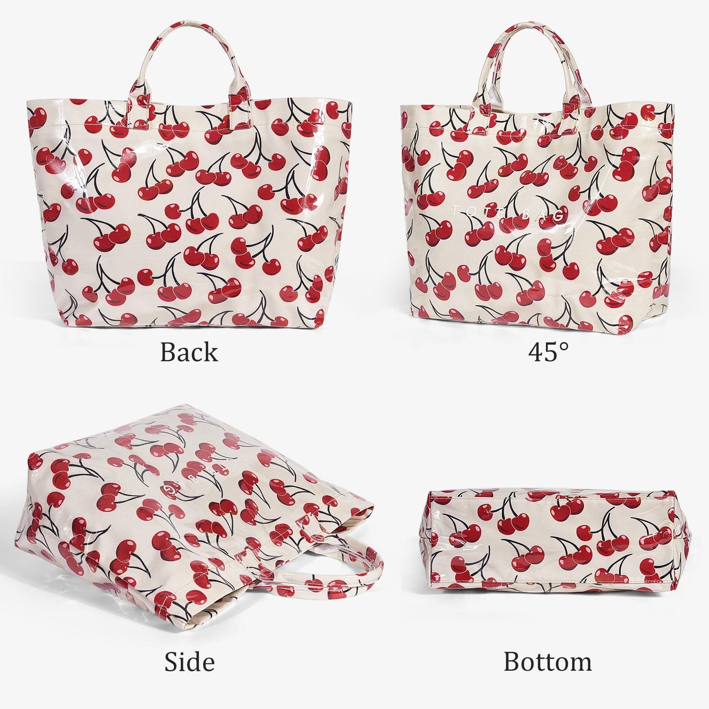 Large Letter Print Paper Tote Bag - Work & Travel The Nichole Collection - Official Site