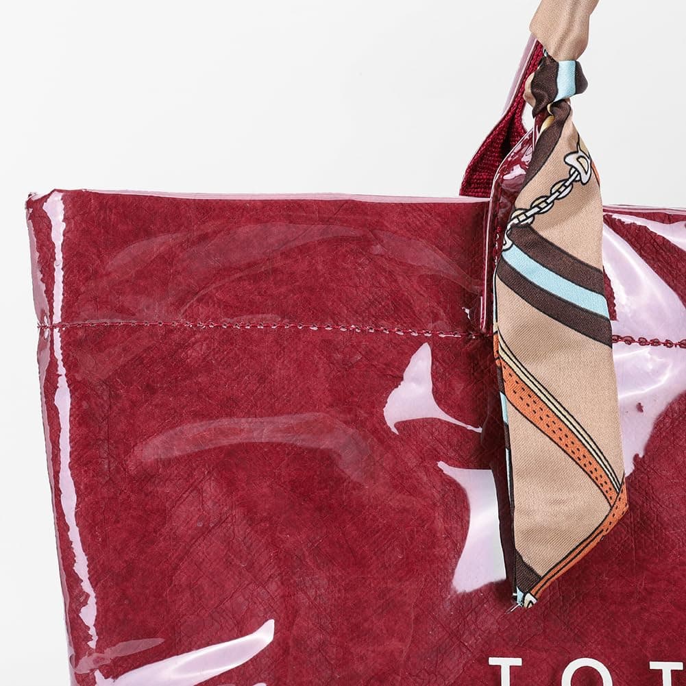 Large Letter Print Paper Tote Bag - Work & Travel The Nichole Collection - Official Site