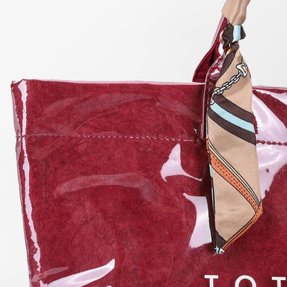 Large Letter Print Paper Tote Bag - Work & Travel The Nichole Collection - Official Site