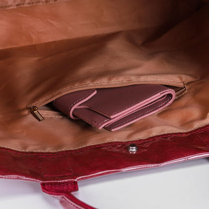 Large Letter Print Paper Tote Bag - Work & Travel The Nichole Collection - Official Site