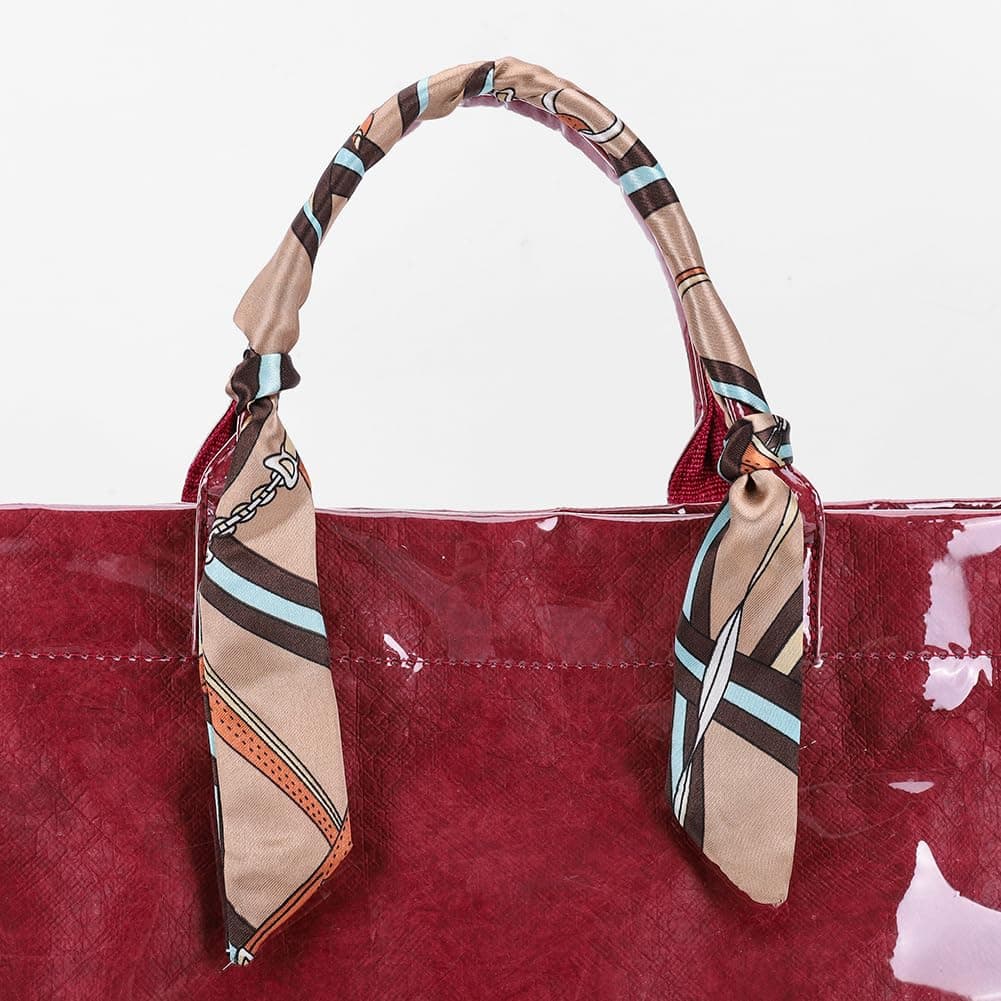 Large Letter Print Paper Tote Bag - Work & Travel The Nichole Collection - Official Site