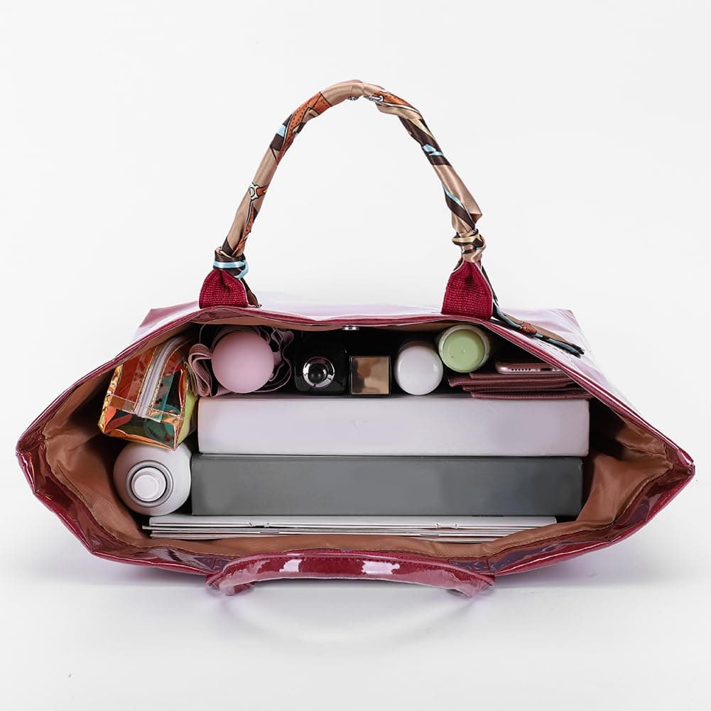 Large Letter Print Paper Tote Bag - Work & Travel The Nichole Collection - Official Site