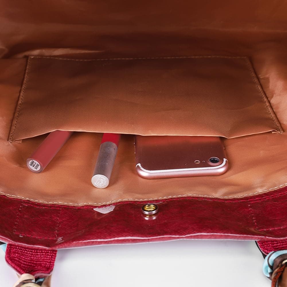 Large Letter Print Paper Tote Bag - Work & Travel The Nichole Collection - Official Site