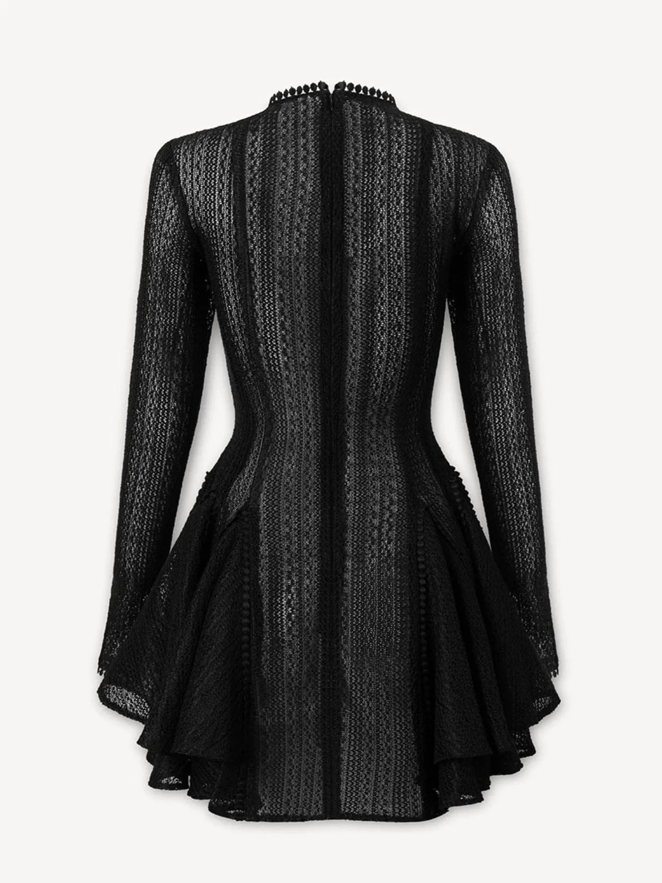 Layered Round Neck Long Sleeve Dress Dresses The Nichole Collection