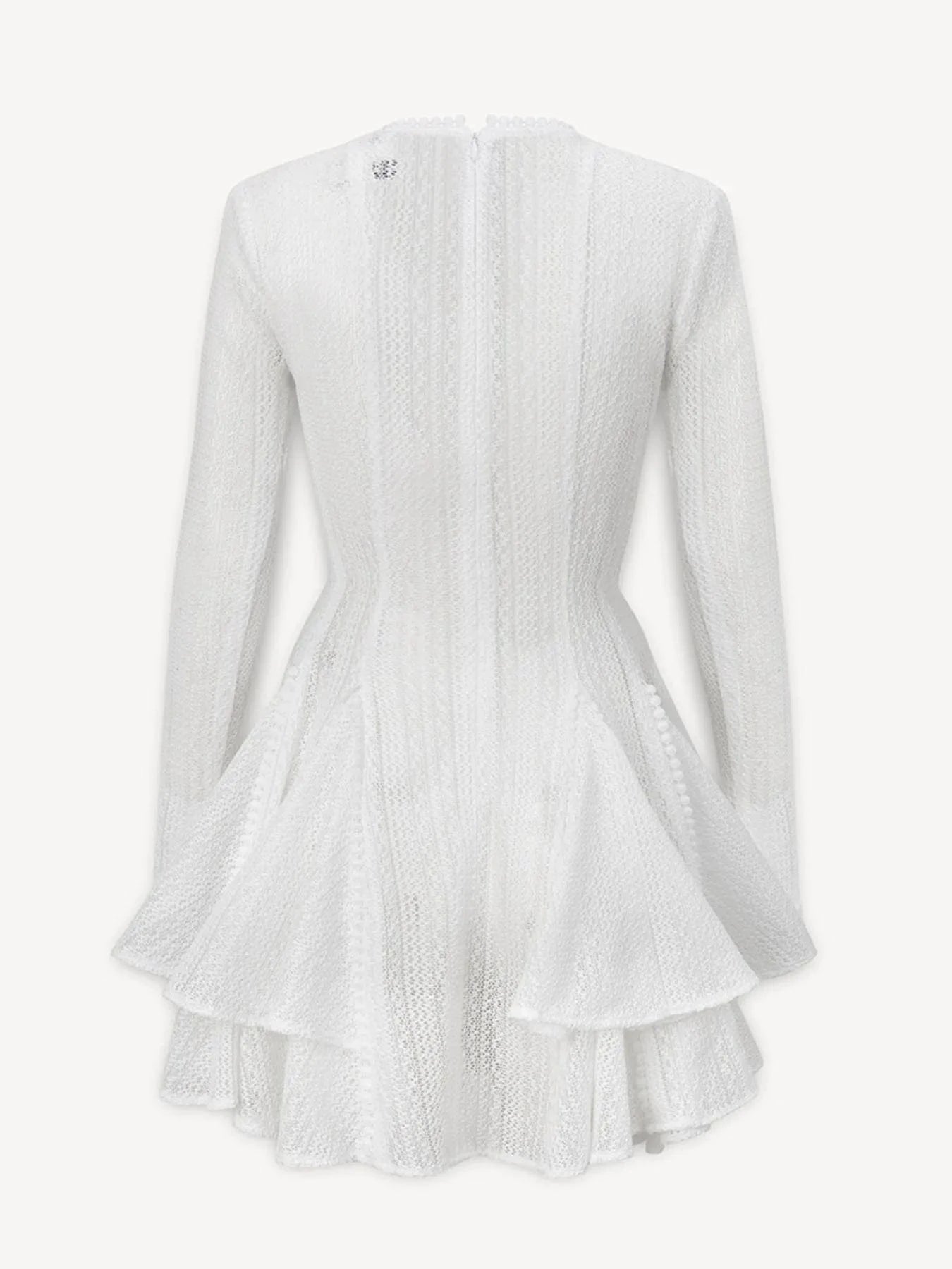 Layered Round Neck Long Sleeve Dress Dresses The Nichole Collection