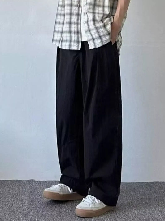 Loose Fit Casual Pants Black / M The Nichole Collection