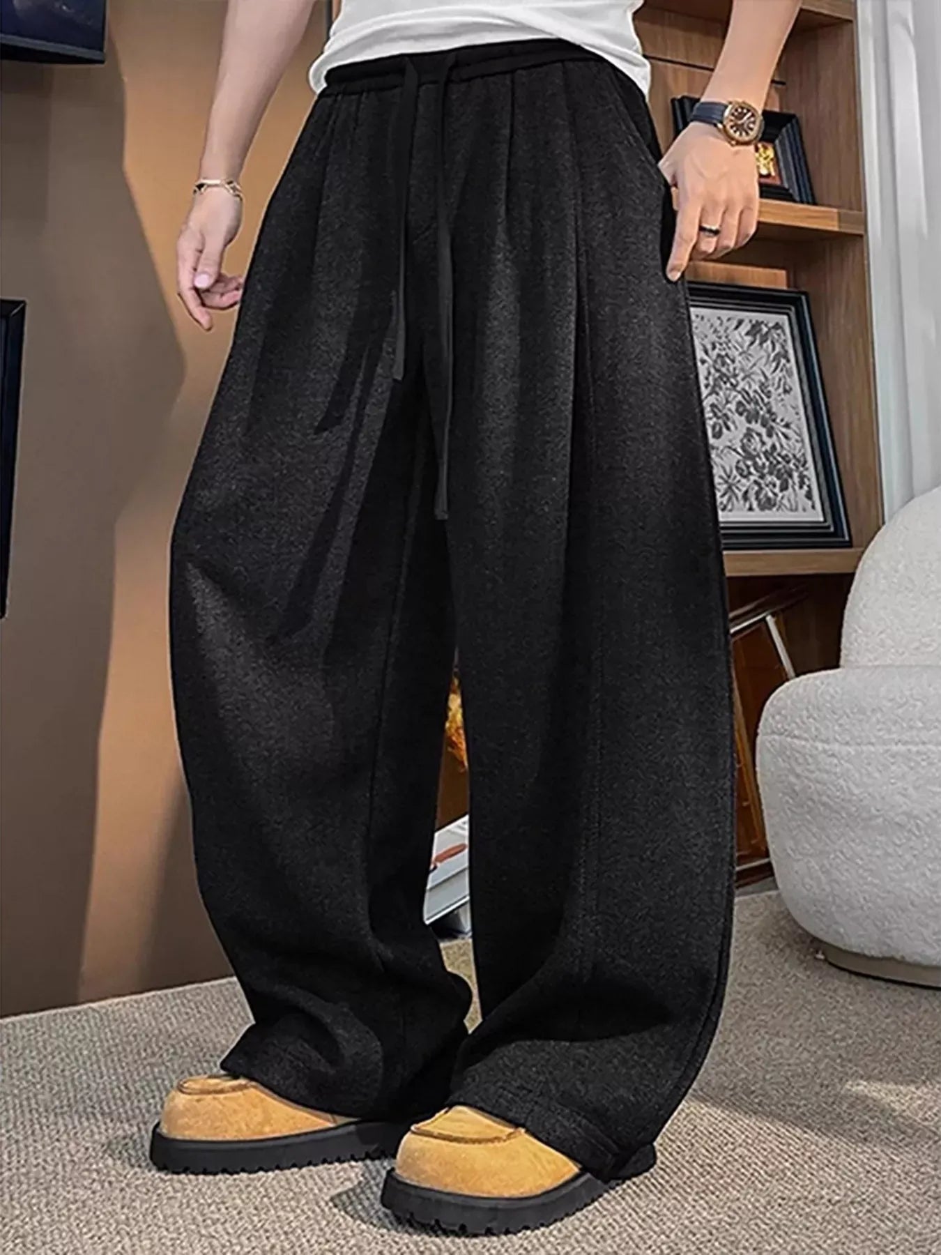 Loose Fit Casual Sweatpants with Drawstring | The Nichole Collection
