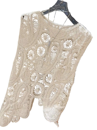 Maxi Length Crochet Sleeveless Tank and Skirt Set Maxi Dresses The Nichole Collection - Official Site