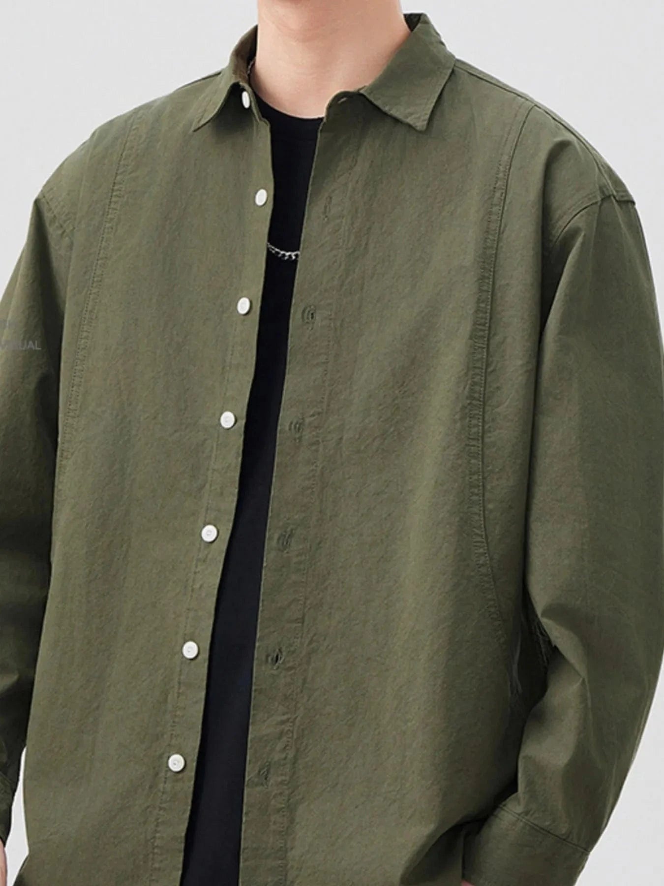 Men's 100% Cotton Button Down Long Sleeve Shirt The Nichole Collection