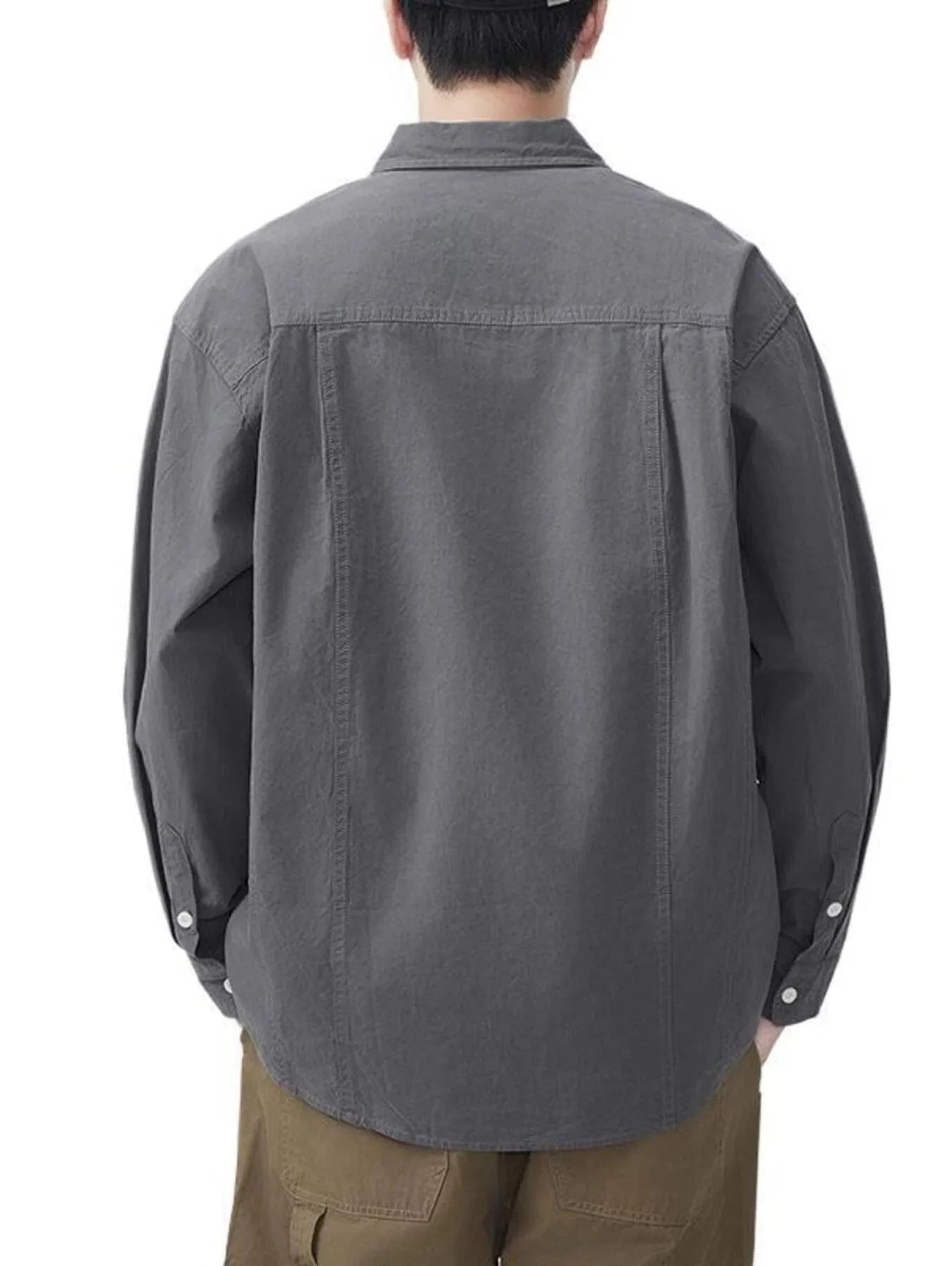 Men's 100% Cotton Button Down Long Sleeve Shirt The Nichole Collection