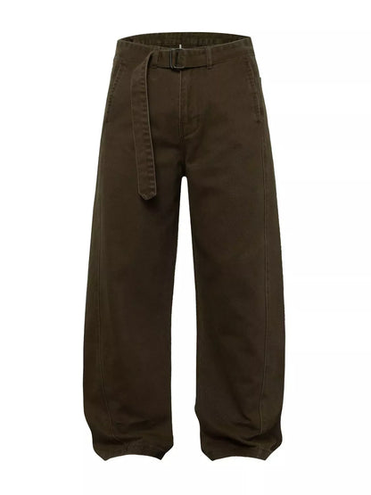 Men's Belted Wide-Leg Cargo Pants | The Nichole Collection