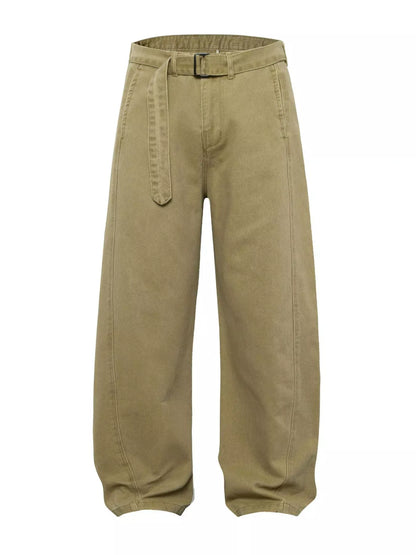 Men's Belted Wide-Leg Cargo Pants | The Nichole Collection