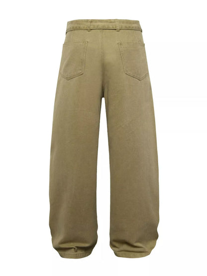 Men's Belted Wide-Leg Cargo Pants | The Nichole Collection