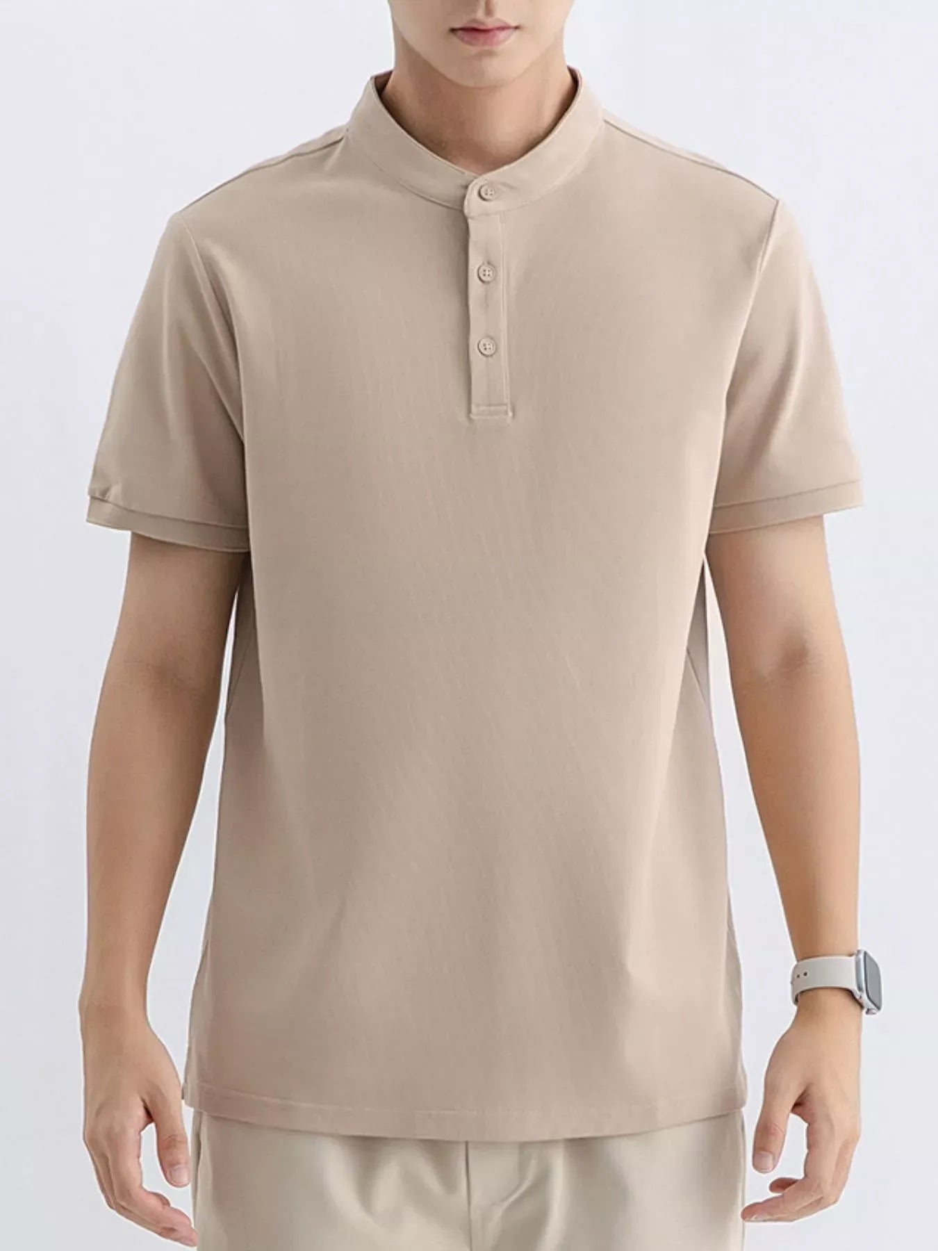 Men's Button Detail Short Sleeve T-Shirt | The Nichole Collection