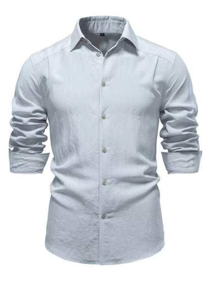 Men's Casual Button Up Long Sleeve Shirt | The Nichole Collection