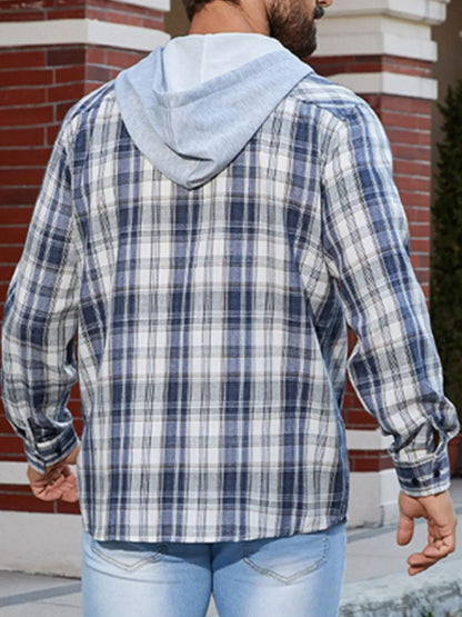 Men's Casual Plaid Long Sleeve Shirt The Nichole Collection