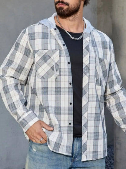Men's Casual Plaid Long Sleeve Shirt The Nichole Collection