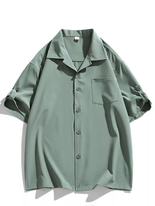 Men's Casual Short-Sleeve Shirt Mild Green / M The Nichole Collection - Official Site