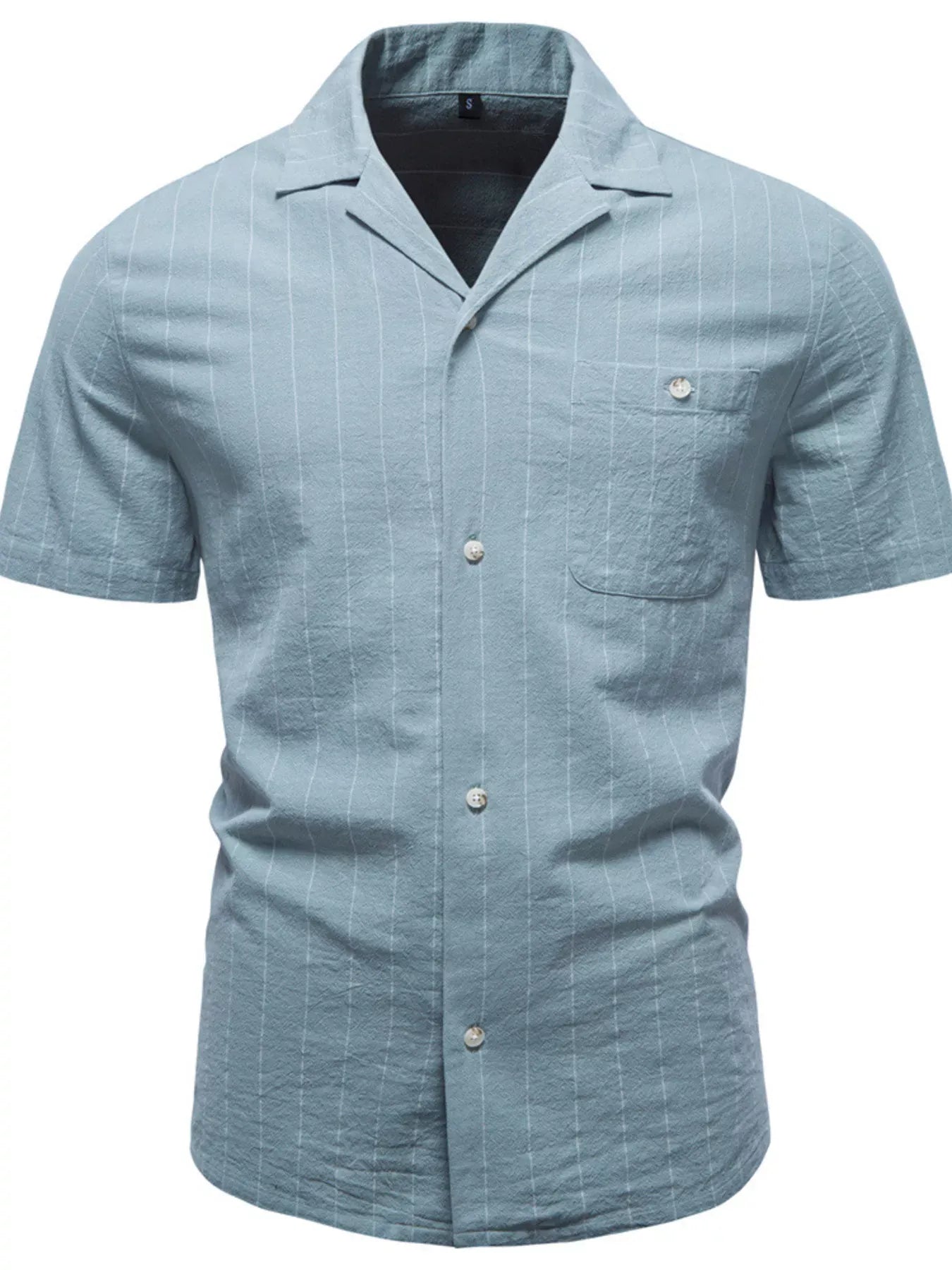 Men's Classic Striped Short-Sleeve Shirt | The Nichole Collection