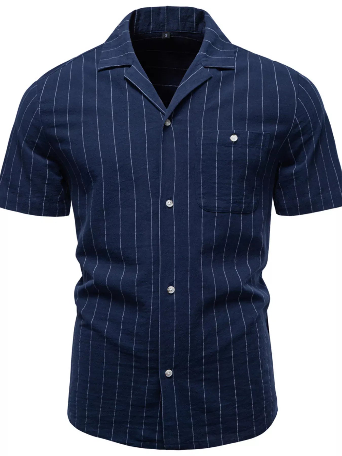 Men's Classic Striped Short-Sleeve Shirt | The Nichole Collection