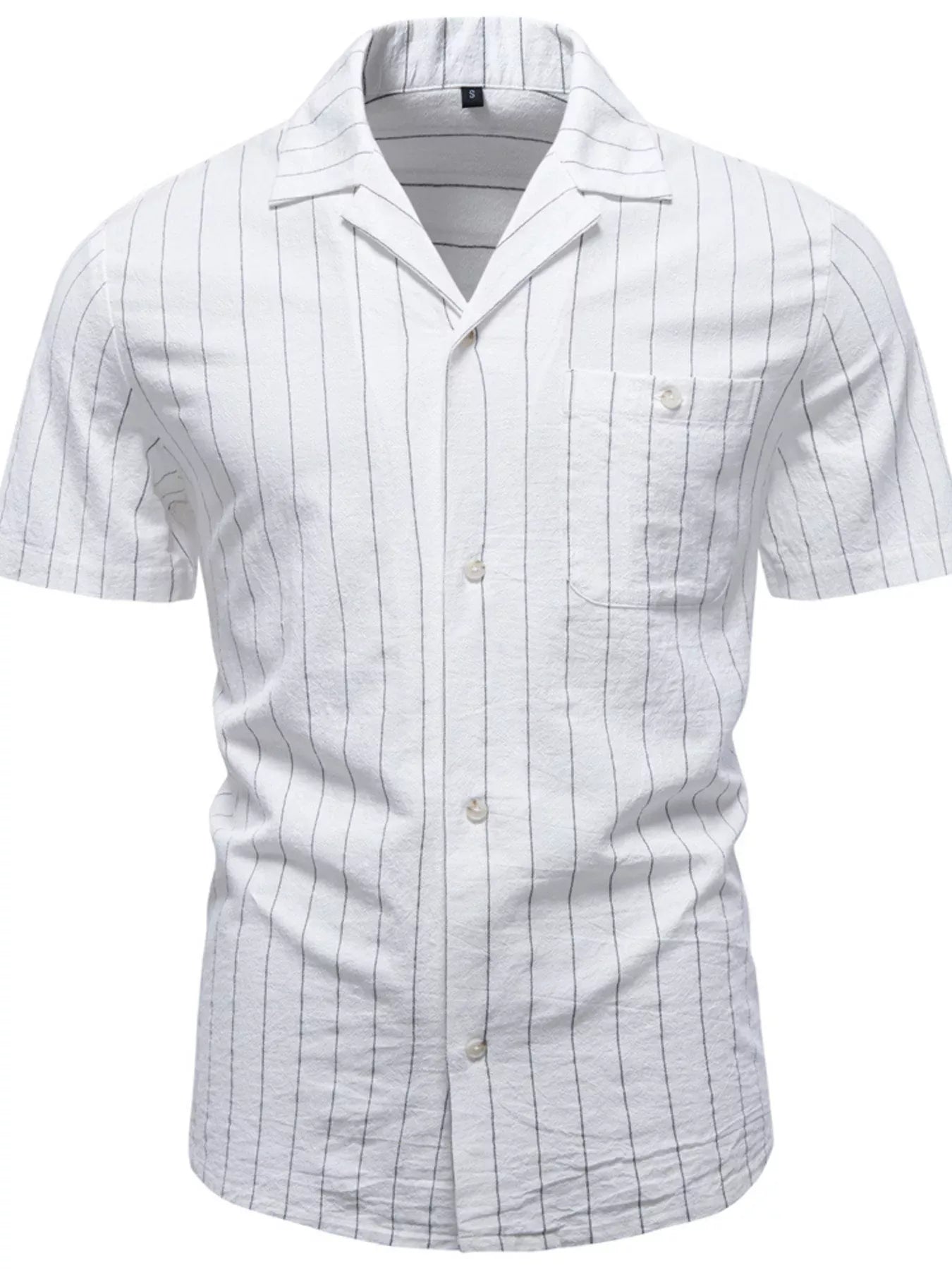 Men's Classic Striped Short-Sleeve Shirt | The Nichole Collection