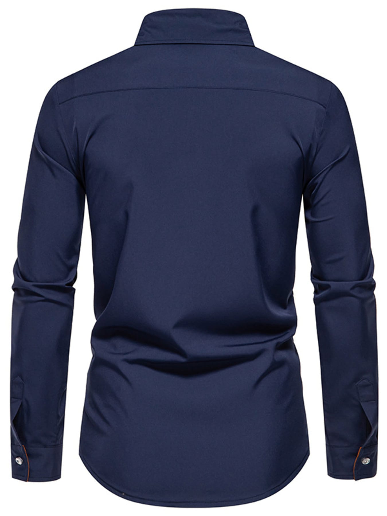 Men's Contrast Trim Button-Down Shirt | The Nichole Collection