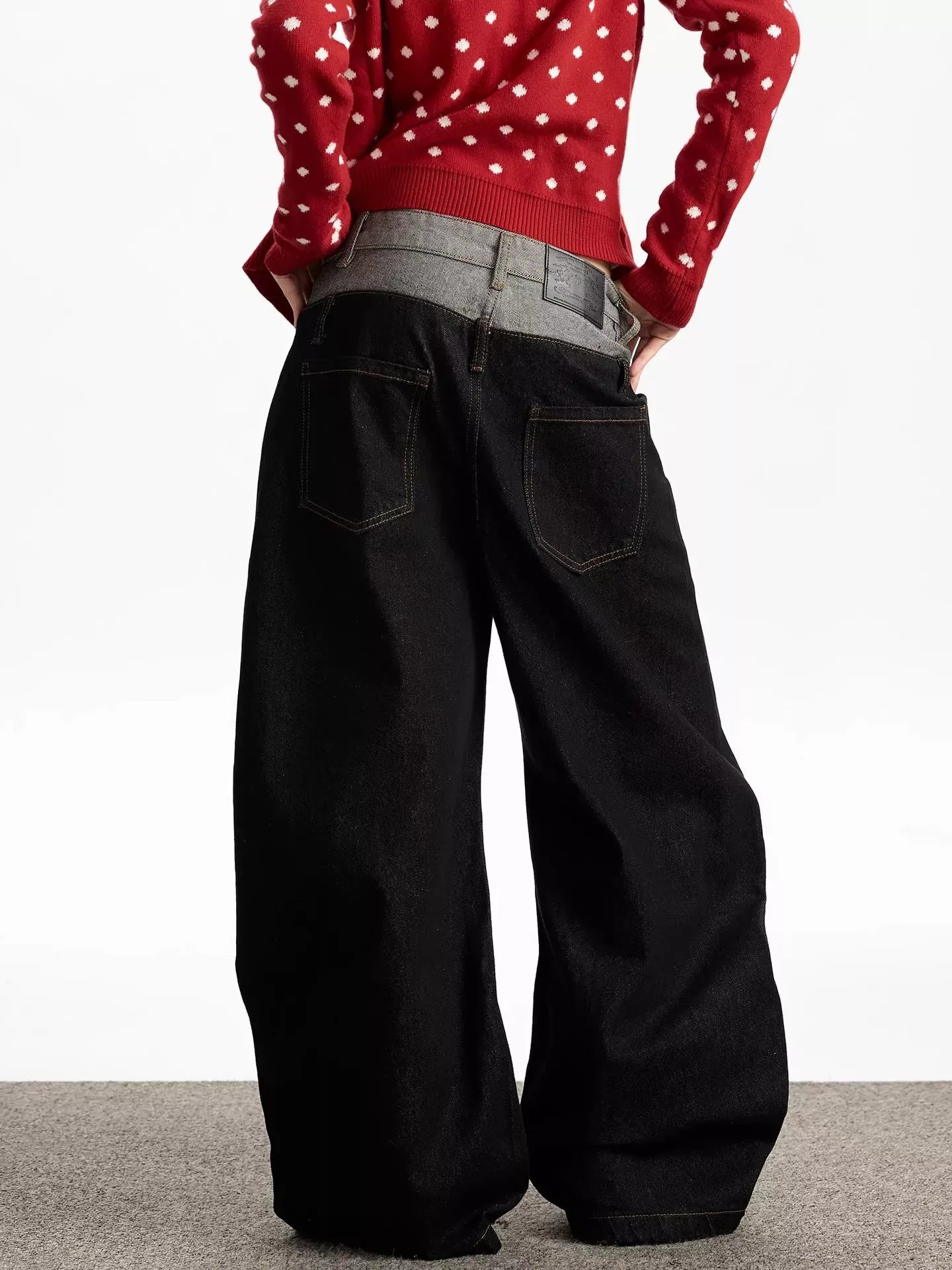 Men's Double Waist Wide Leg Jeans The Nichole Collection