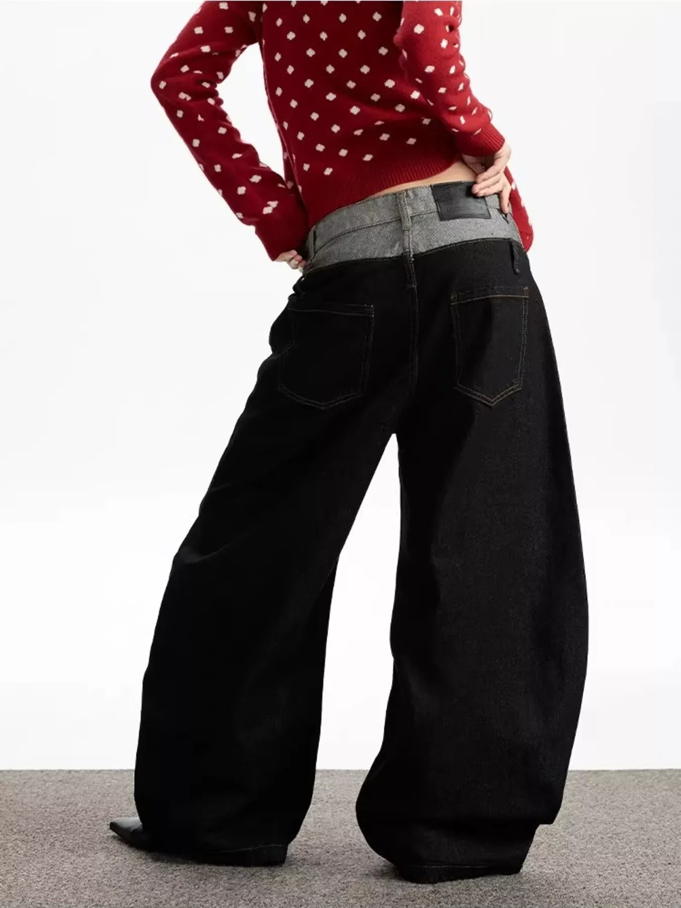 Men's Double Waist Wide Leg Jeans The Nichole Collection