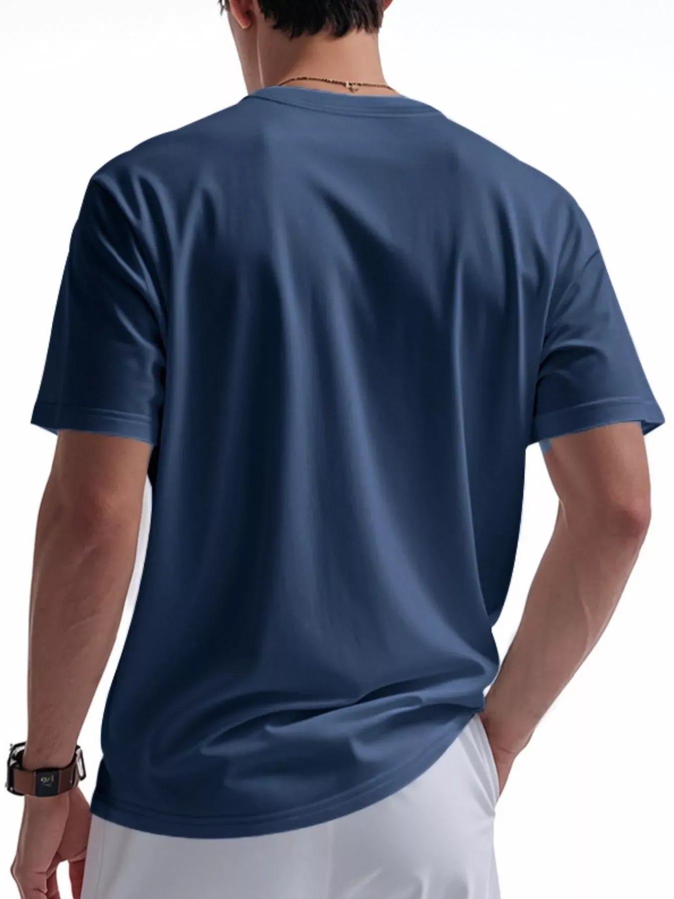 Men's Casual Button Detail Short Sleeve T-Shirt | The Nichole Collection