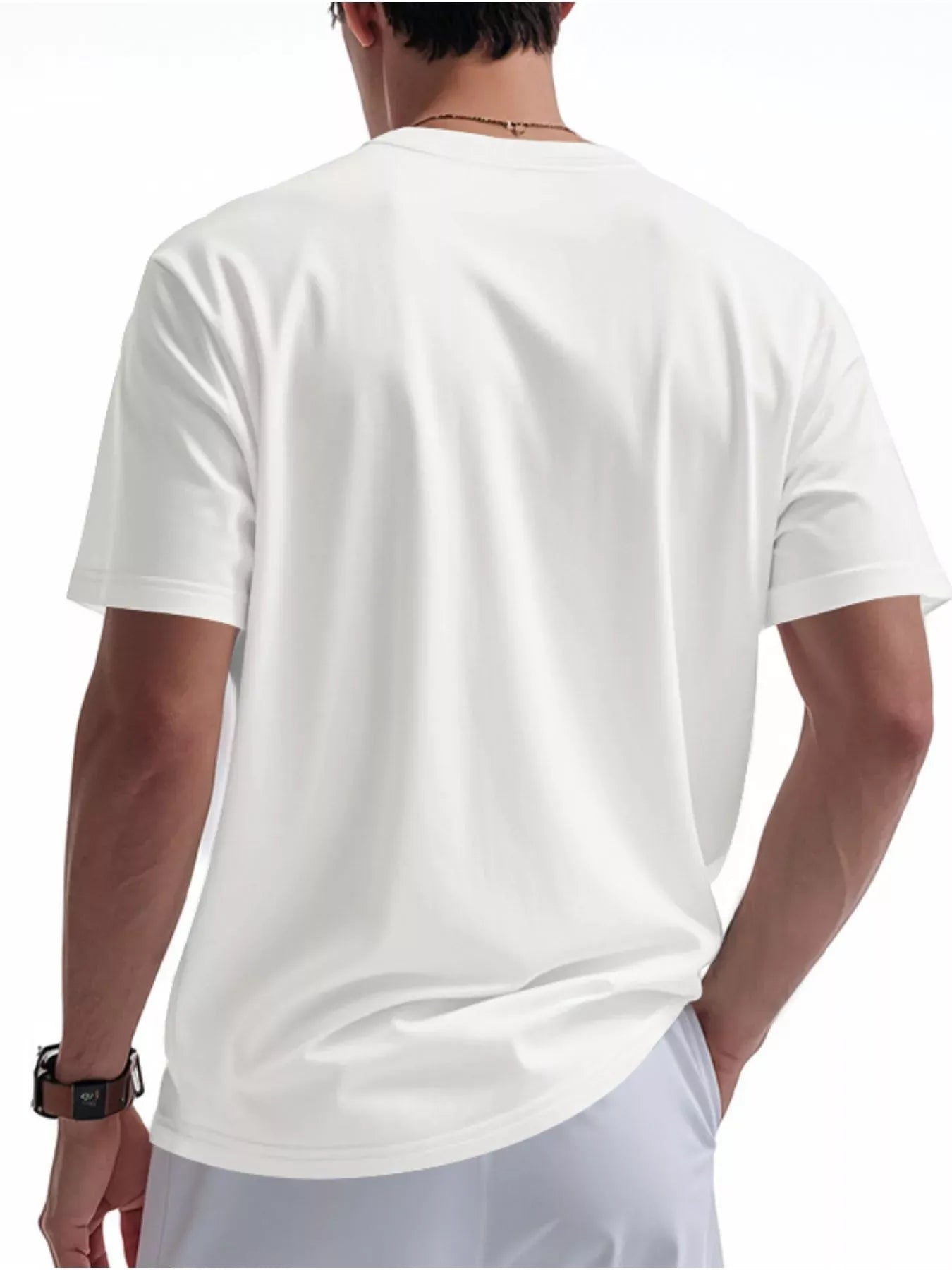 Men's Casual Button Detail Short Sleeve T-Shirt | The Nichole Collection