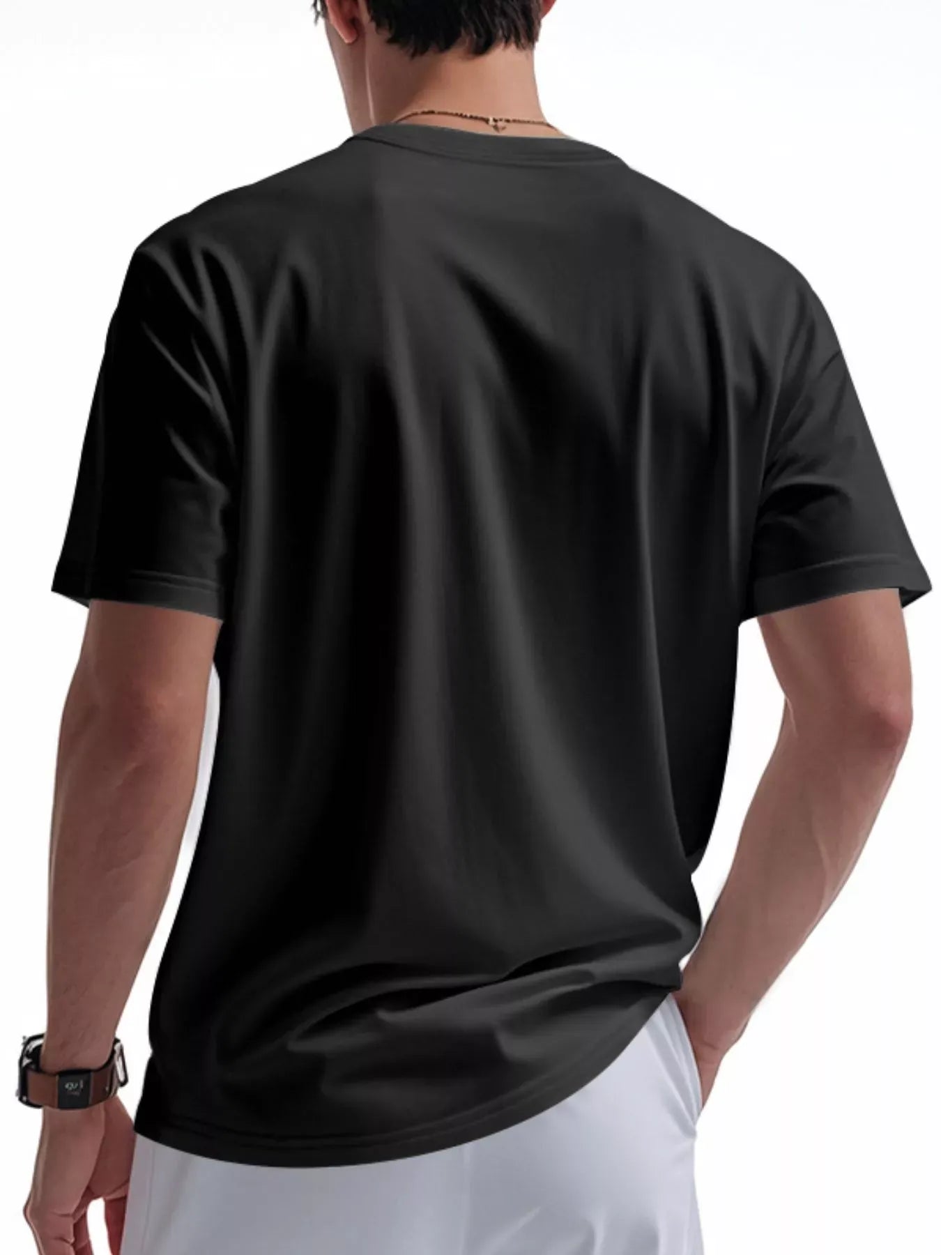 Men's Casual Button Detail Short Sleeve T-Shirt | The Nichole Collection