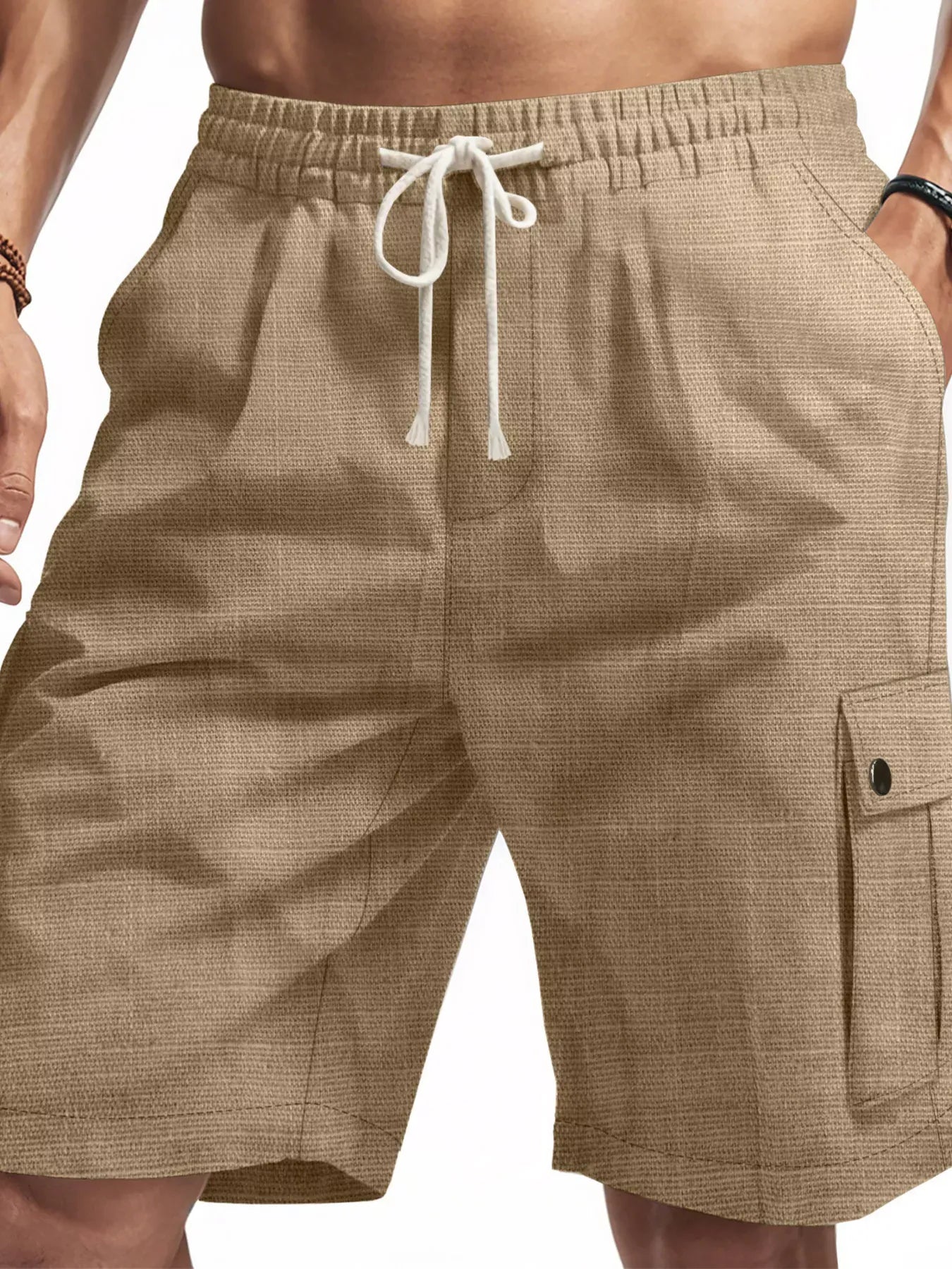 Men's Casual Drawstring Cargo Shorts | The Nichole Collection