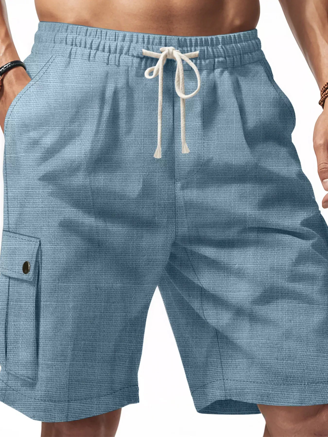Men's Casual Drawstring Cargo Shorts | The Nichole Collection