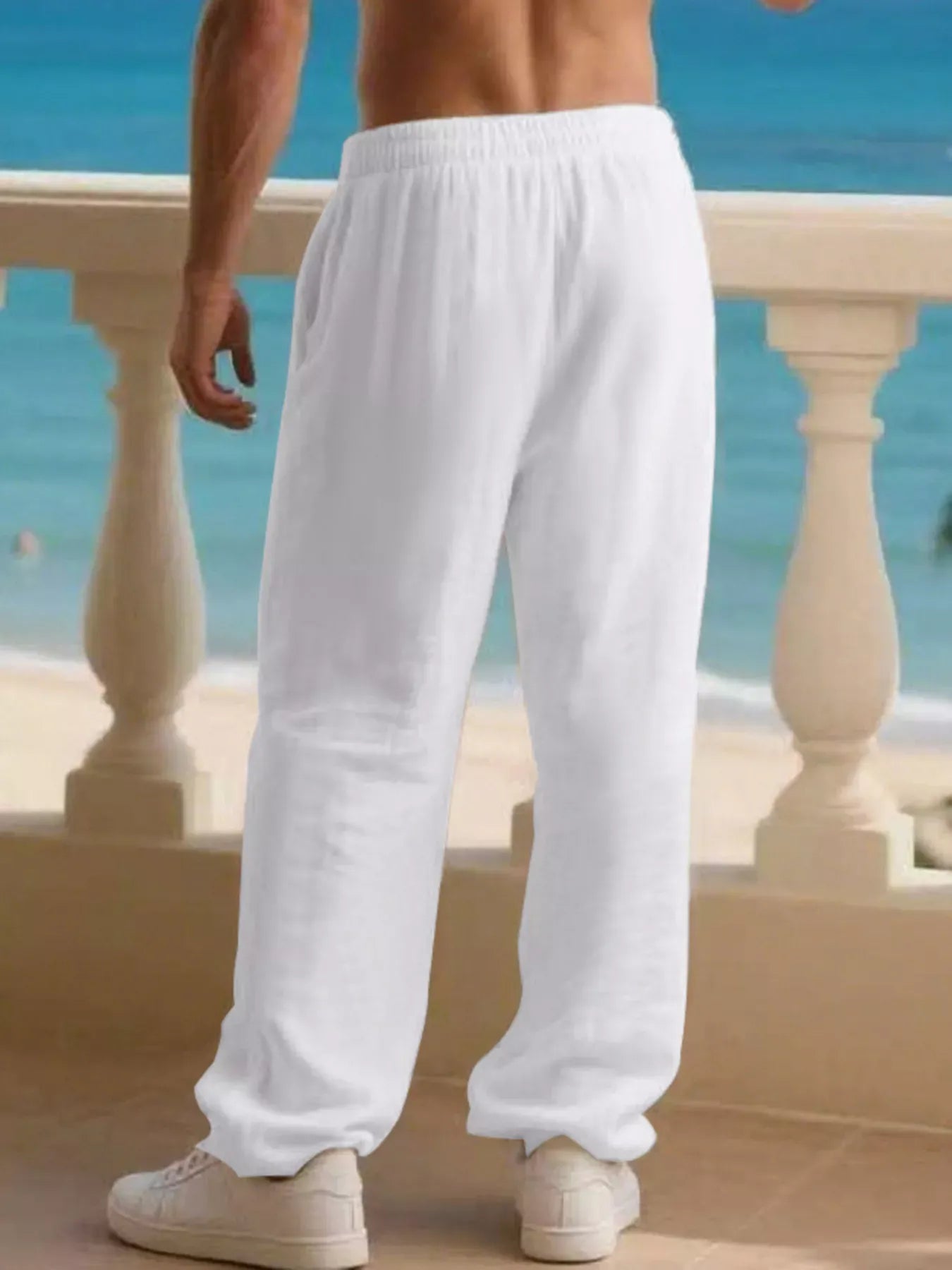 Men's Full Size Casual Loose Linen Pants Plus Size The Nichole Collection