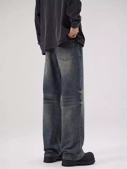 Men's Vintage Wash Relaxed Fit Jeans | The Nichole Collection