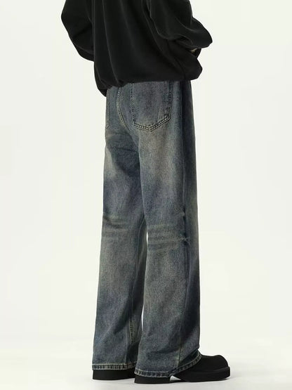 Men's Vintage Wash Relaxed Fit Jeans | The Nichole Collection