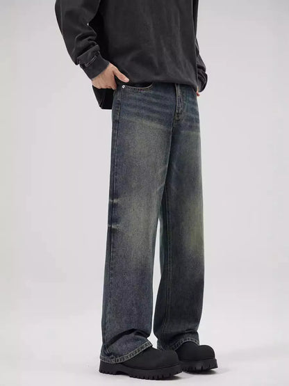 Men's Vintage Wash Relaxed Fit Jeans | The Nichole Collection