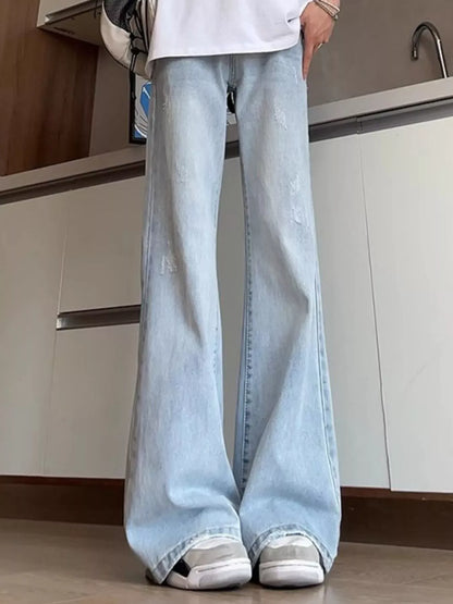 Men's Washed Flare Jeans | The Nichole Collection