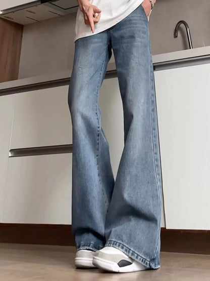 Men's Washed Flare Jeans | The Nichole Collection