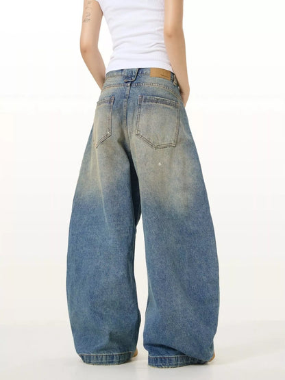 Men's Full Size Washed Wide Leg Jeans Plus Size The Nichole Collection - Official Site