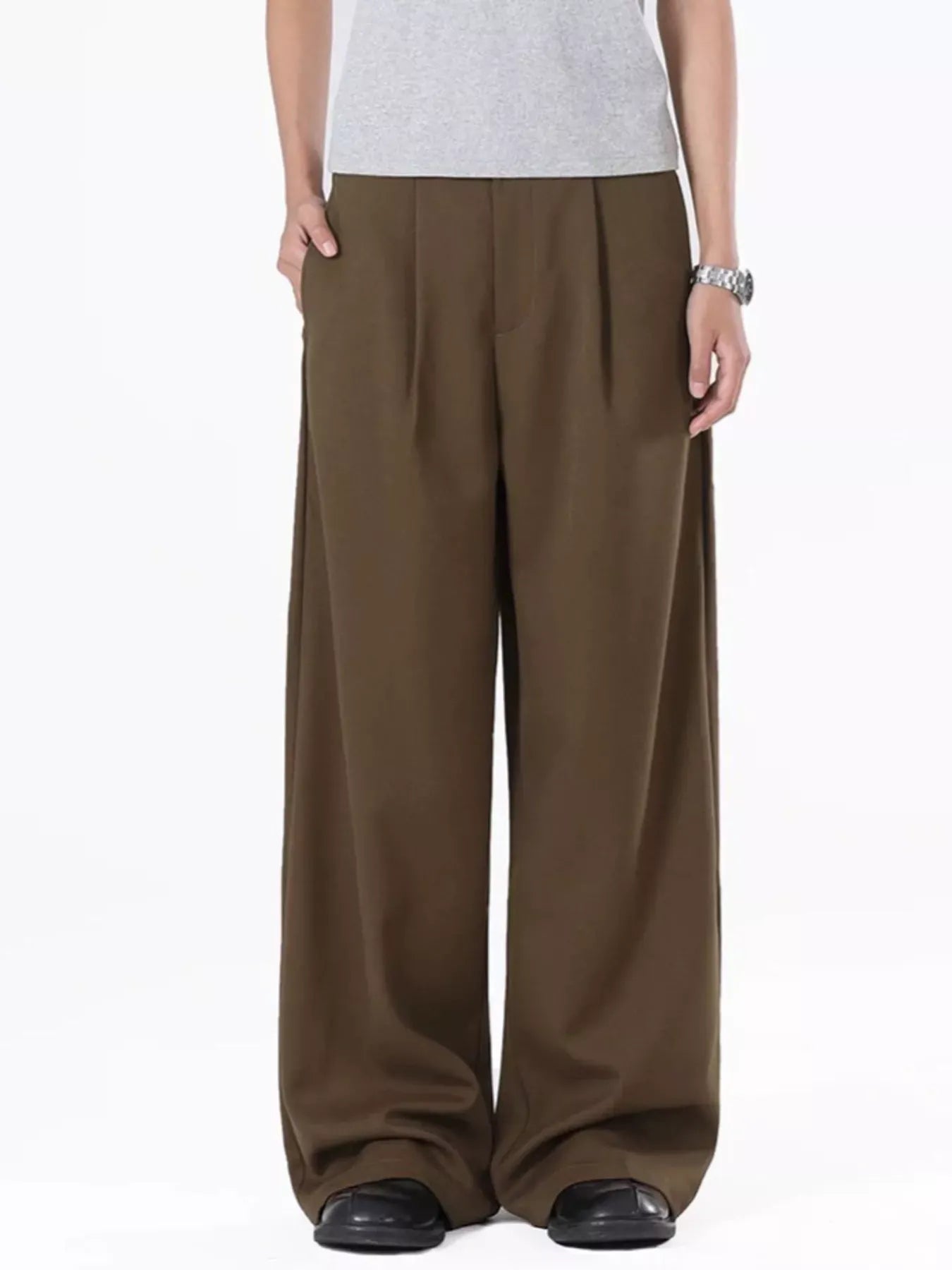 Men's Wide Leg Flowy Dress Pants | The Nichole Collection