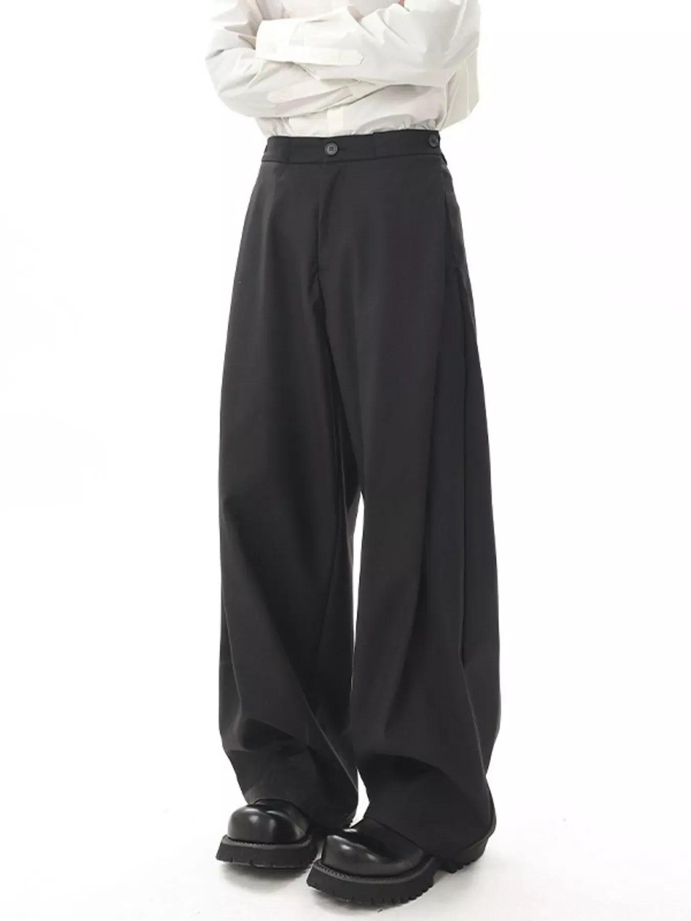 Men's Wide Leg Flowy Dress Pants | The Nichole Collection
