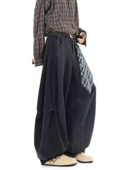 Men's Full Size Wide Leg Vintage Wash Jeans Plus Size The Nichole Collection