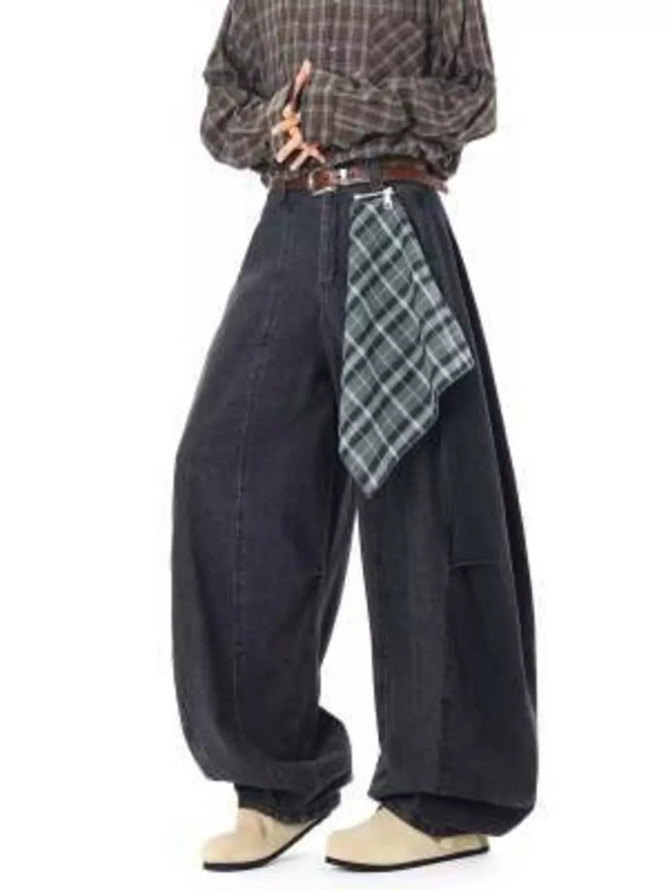 Men's Full Size Wide Leg Vintage Wash Jeans Plus Size The Nichole Collection