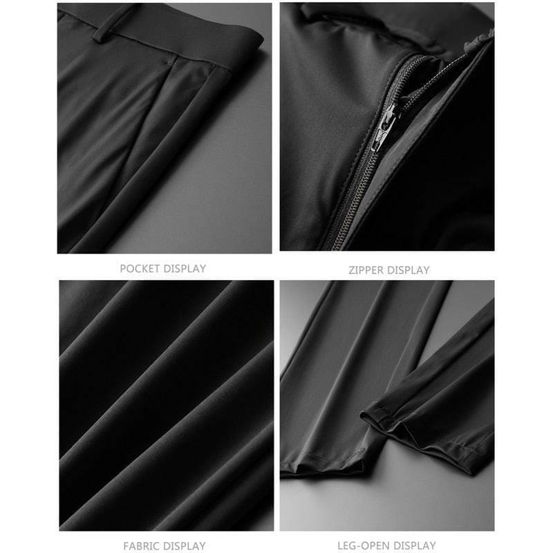 Men’s Lightweight Pant Style Full Length Nylon Spandex Type Men's Pants Jonathan M Collection